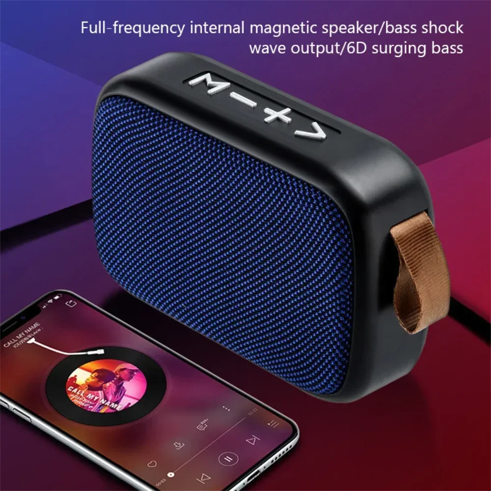 ZHUOU Mini Bluetooth Speaker - Fabric Portable Wireless Speaker with TF Card