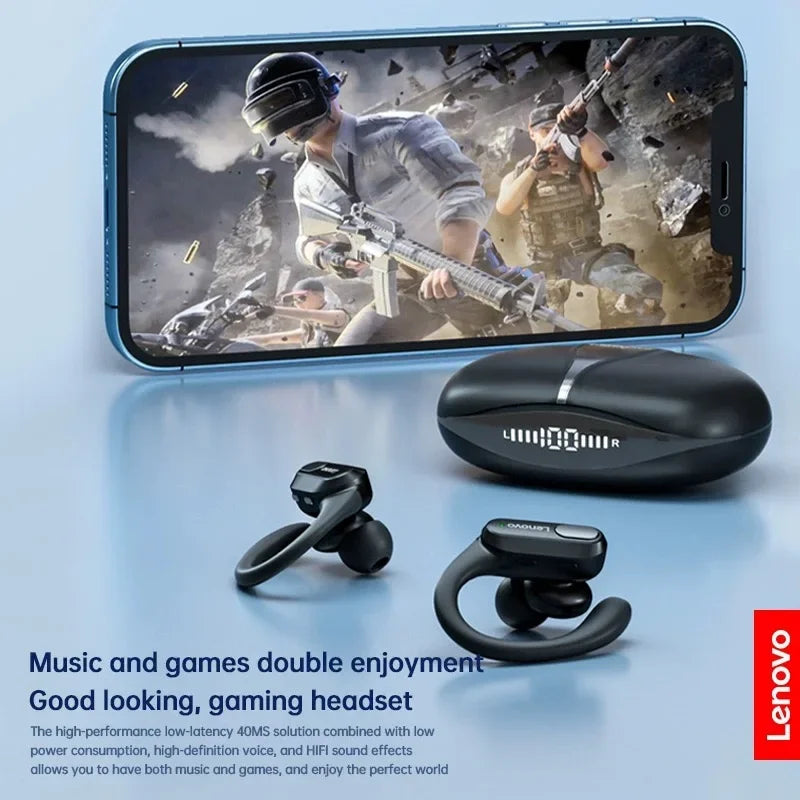 Lenovo XT80 Wireless Ear Hook Earphones – Bluetooth 5.3