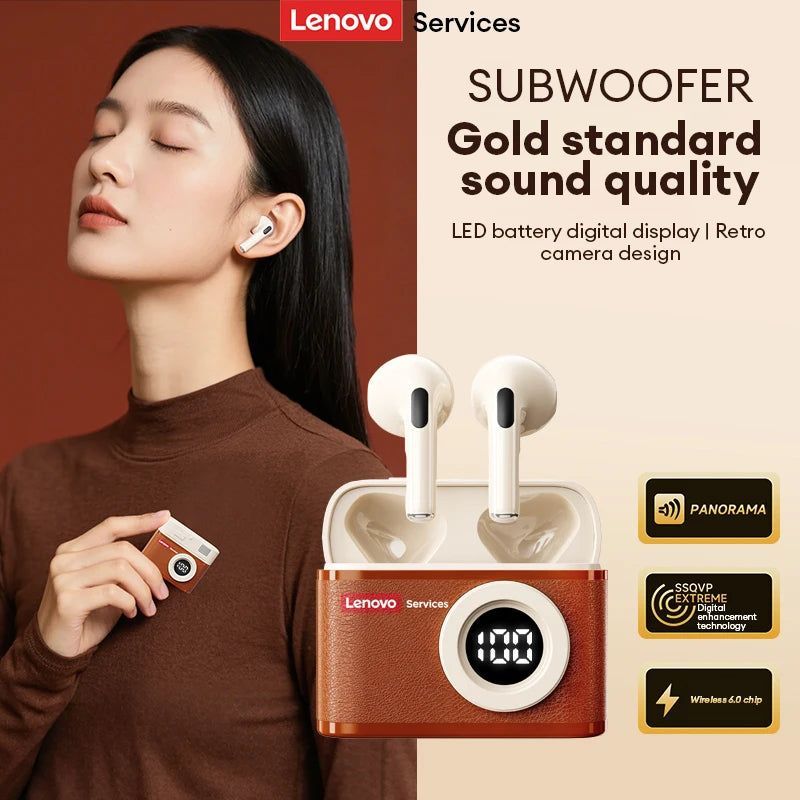 Lenovo LE218 TWS Earphones – Retro CCD Bluetooth 6.0