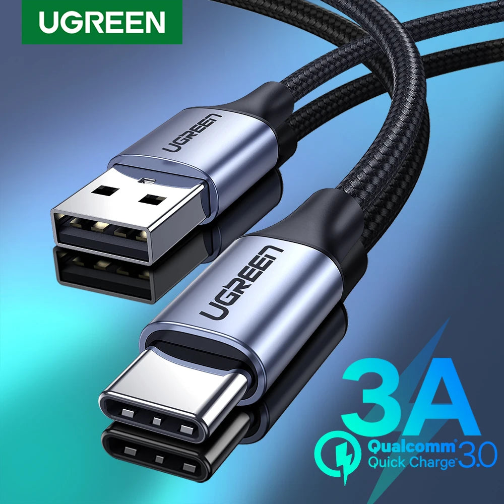 UGREEN USB-A to USB-C Cable 3A 18W – Fast Charging & Data Sync