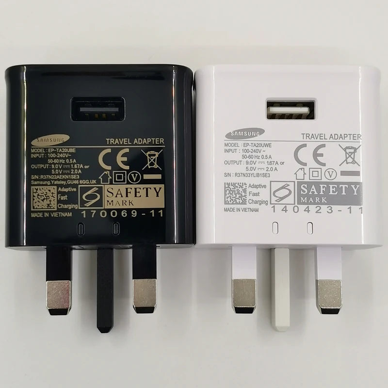 Samsung 15W UK Fast Charger – USB-C, Black/White