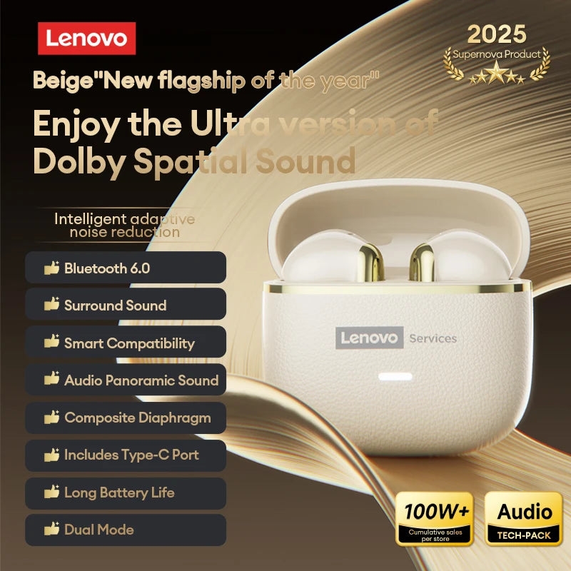 Lenovo LE230 TWS Earphones – Bluetooth 6.0 with ENC