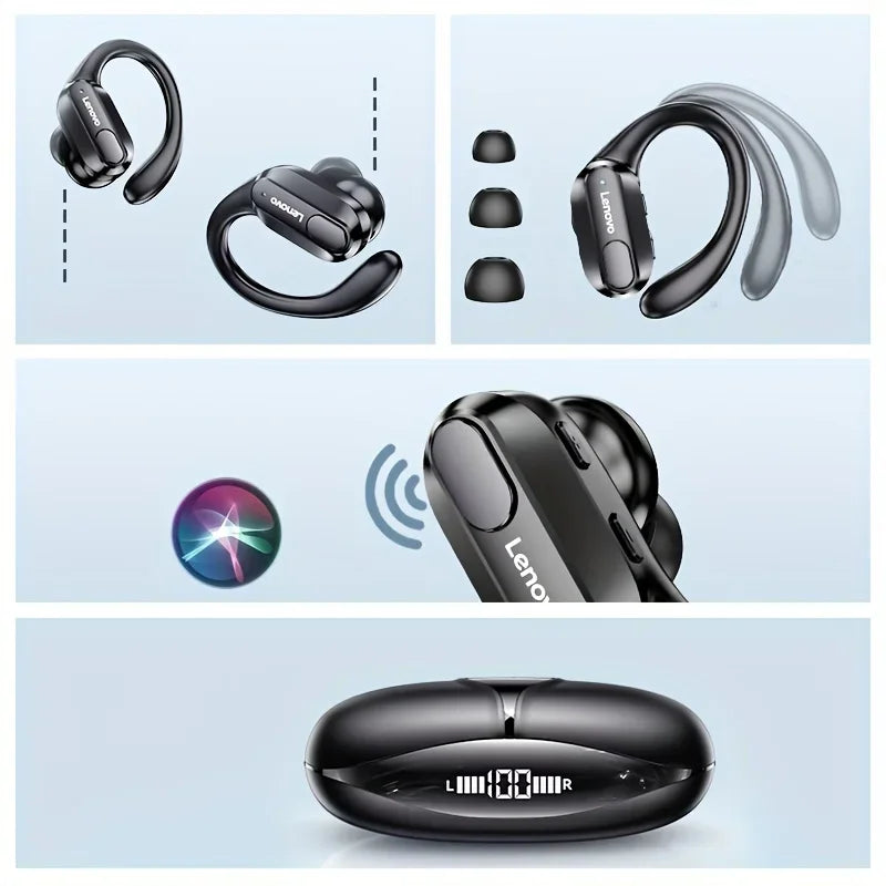 Lenovo XT80 Wireless Ear Hook Earphones – Bluetooth 5.3