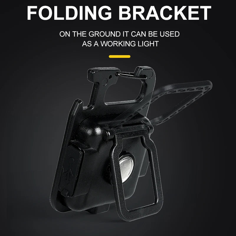 Mini LED Flashlight USB Rechargeable Keychain Torch