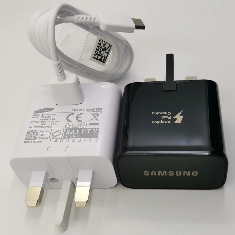 Samsung 15W UK Fast Charger – USB-C, Black/White