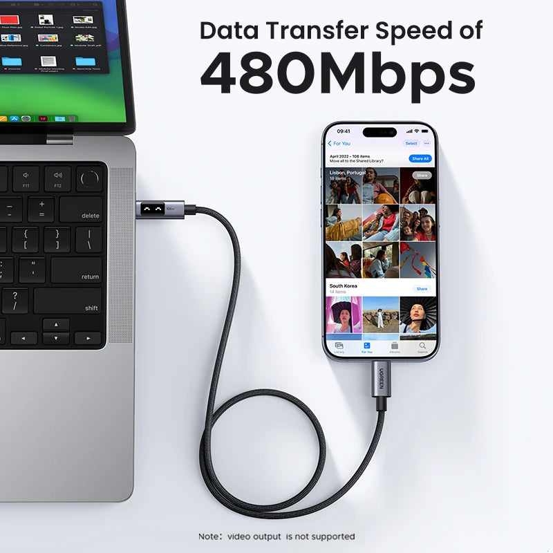 UGREEN UNO USB-C Cable 100W – PD Fast Charging, Type-C to Type-C